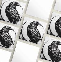 Raven - Large Cards, Notecards, Birthday, Invites