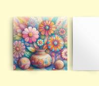 Set of 2, Flower Cards, Greeting Cards, Matching Designs, Bulk Pack of Cards