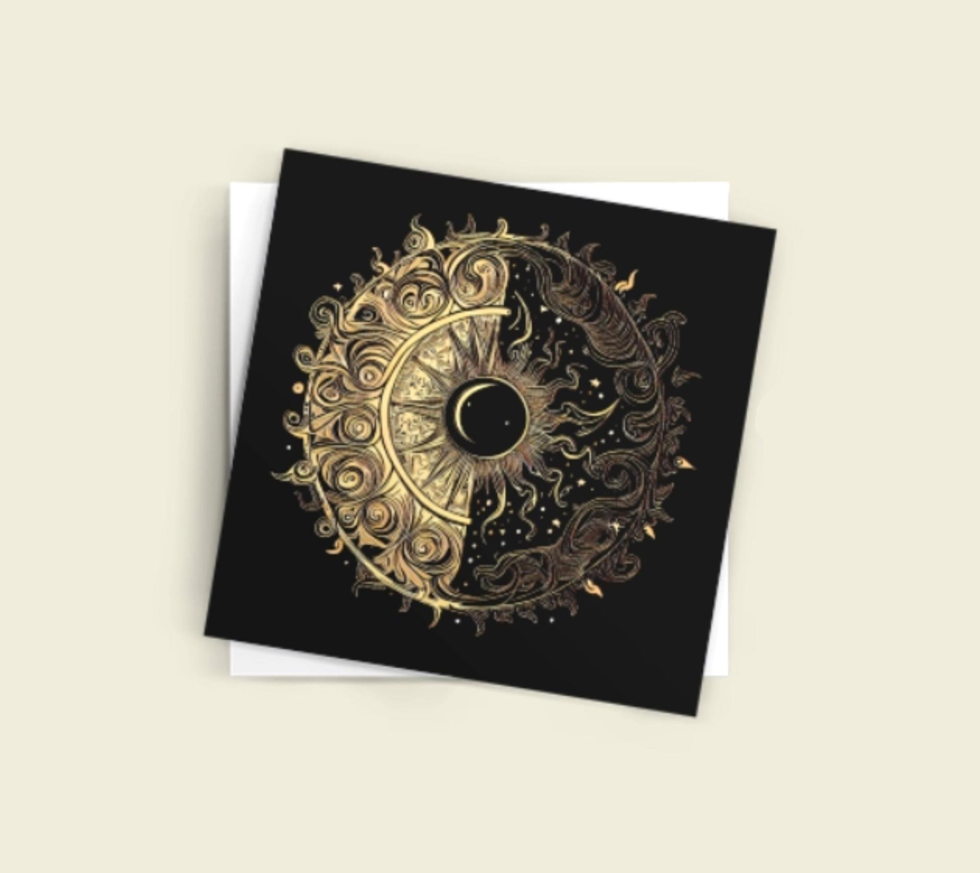 Sun and Moon - Greeting Cards