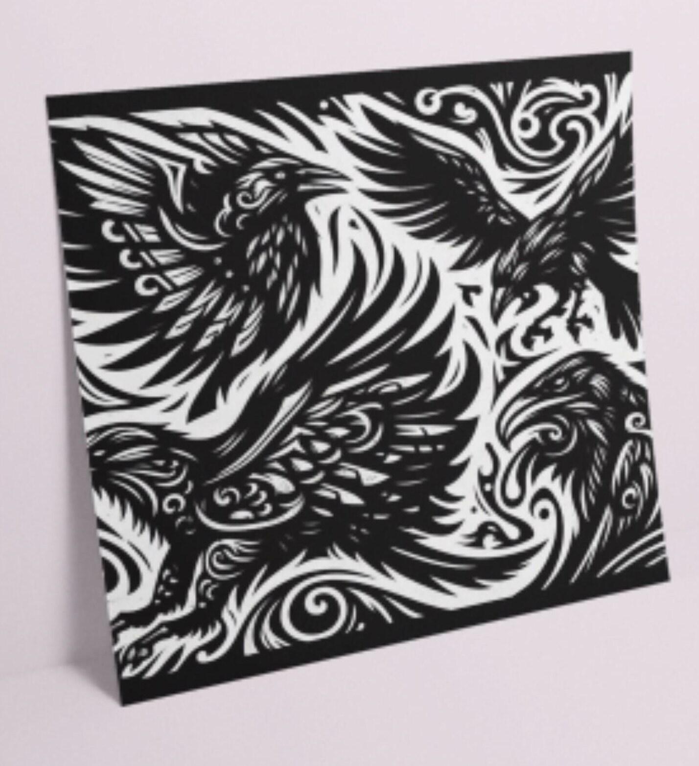 Raven - Large Cards, Notecards, Birthday, Invites