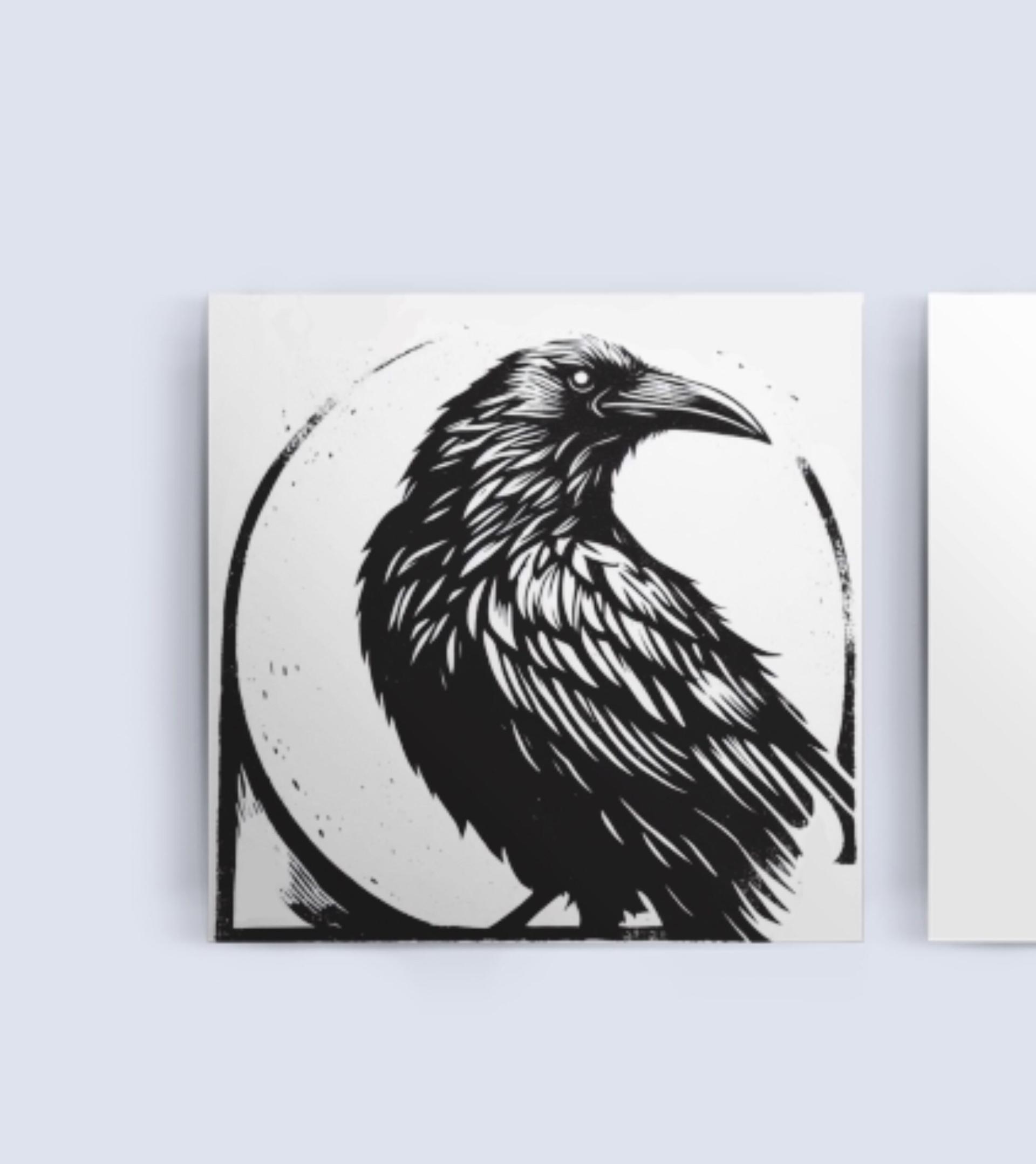 Raven - Large Cards, Notecards, Birthday, Invites