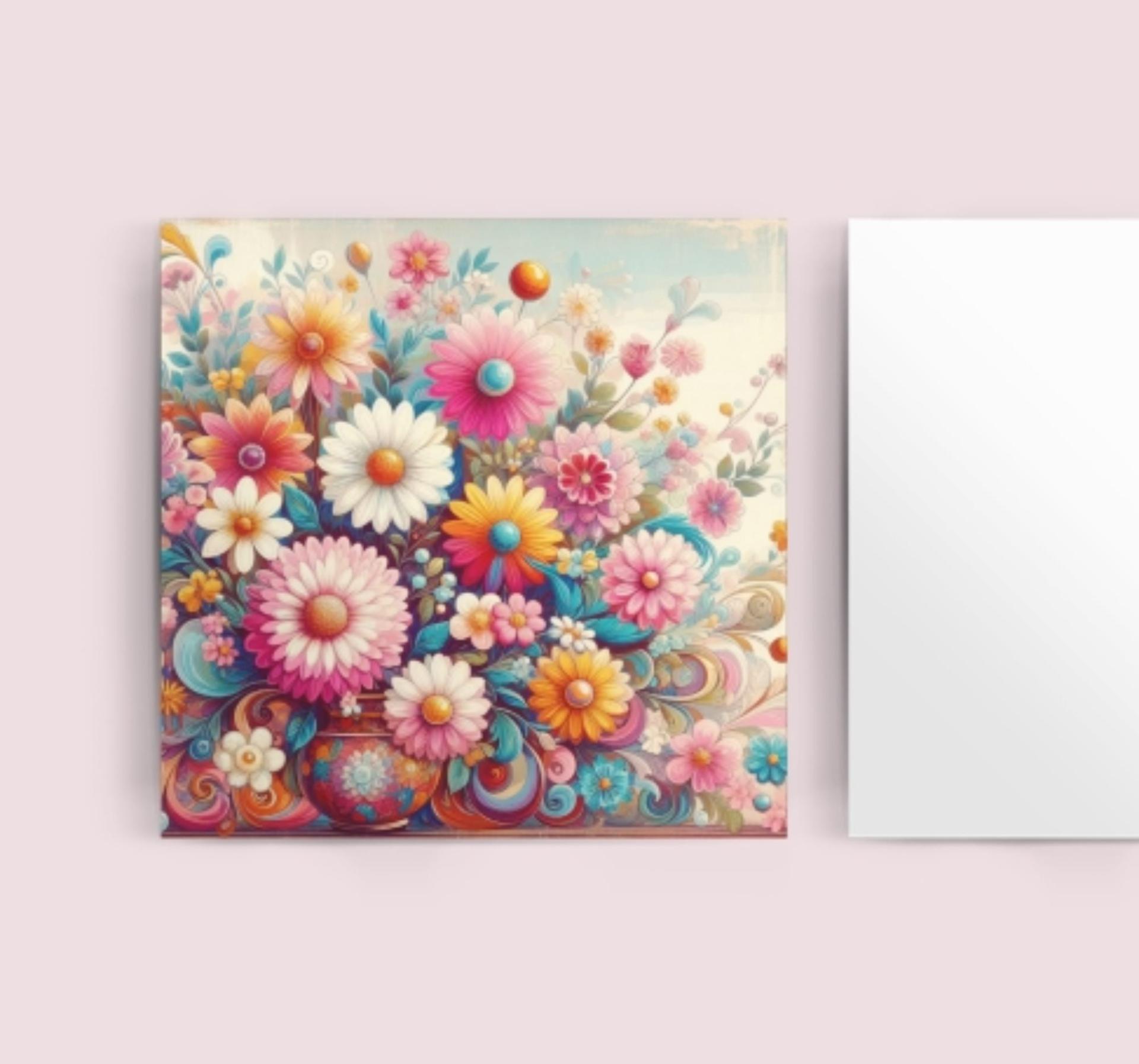 Set of 2, Flower Cards, Greeting Cards, Matching Designs, Bulk Pack of Cards