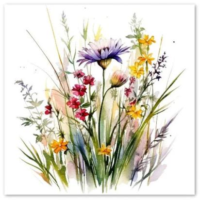 Wildflowers - Single Card or Bulk 10 Pack of Gift Cards