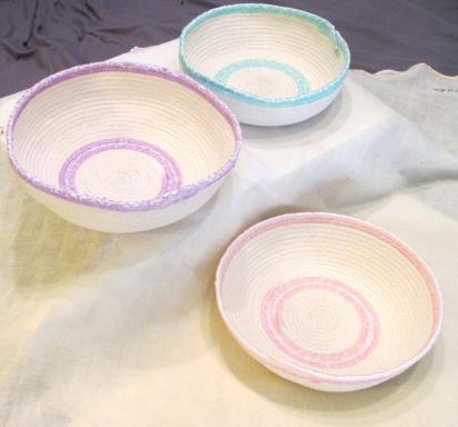 Rope Basket, Wrap Basket, Gift Basket, Catch All, Rope Bowl